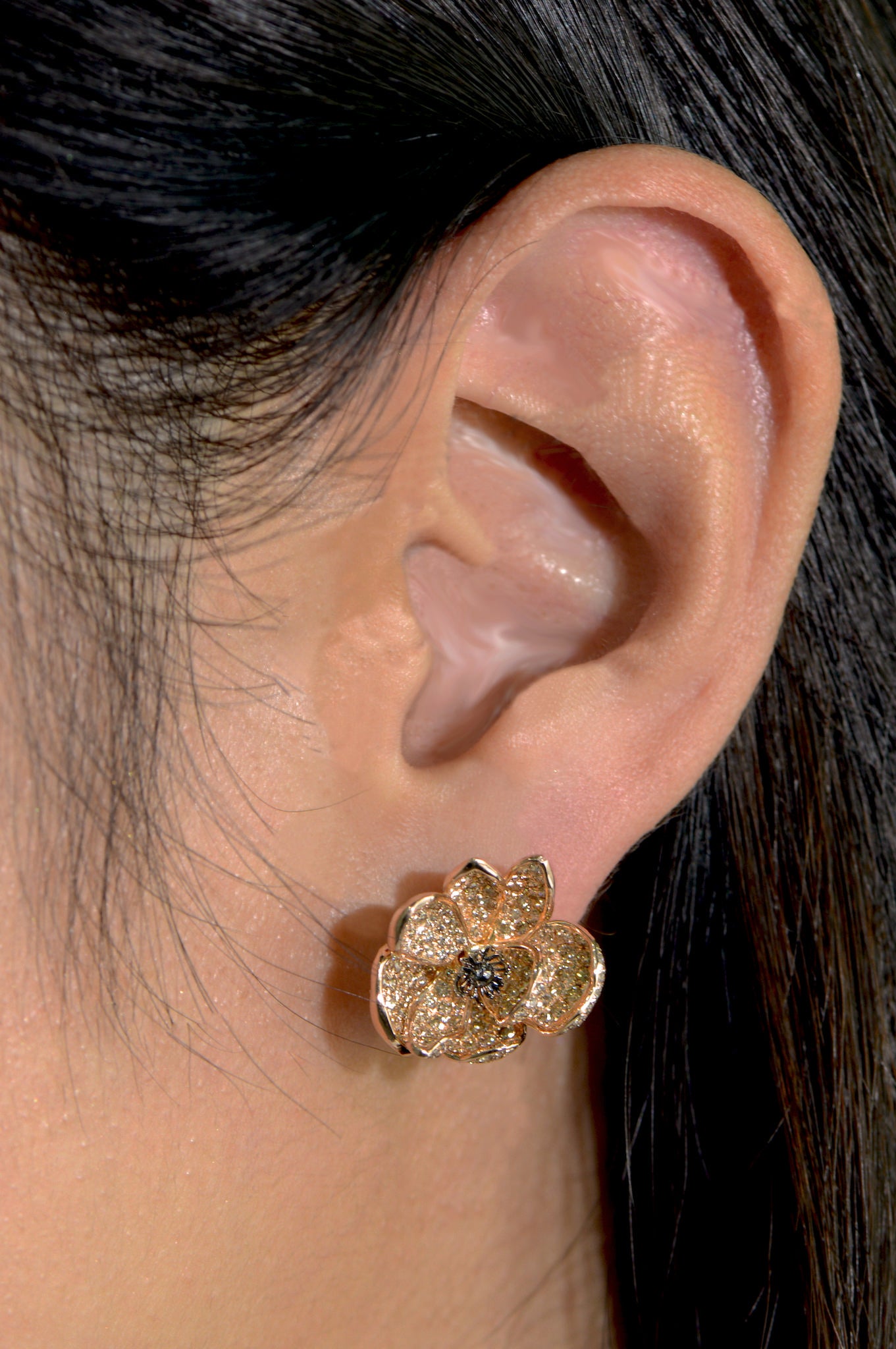 Anemone Flower Earrings