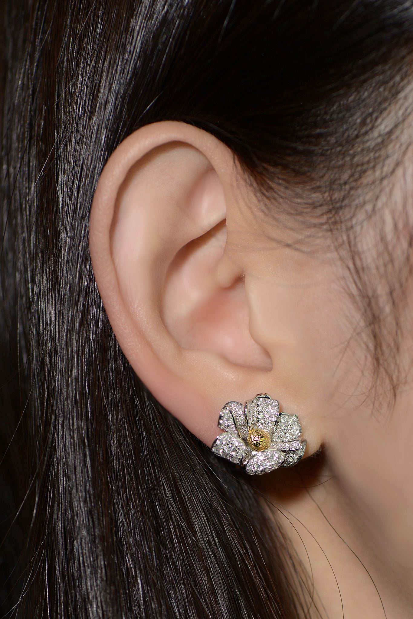 Cosmos Flower Earrings