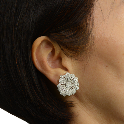 Flower Shield Earrings
