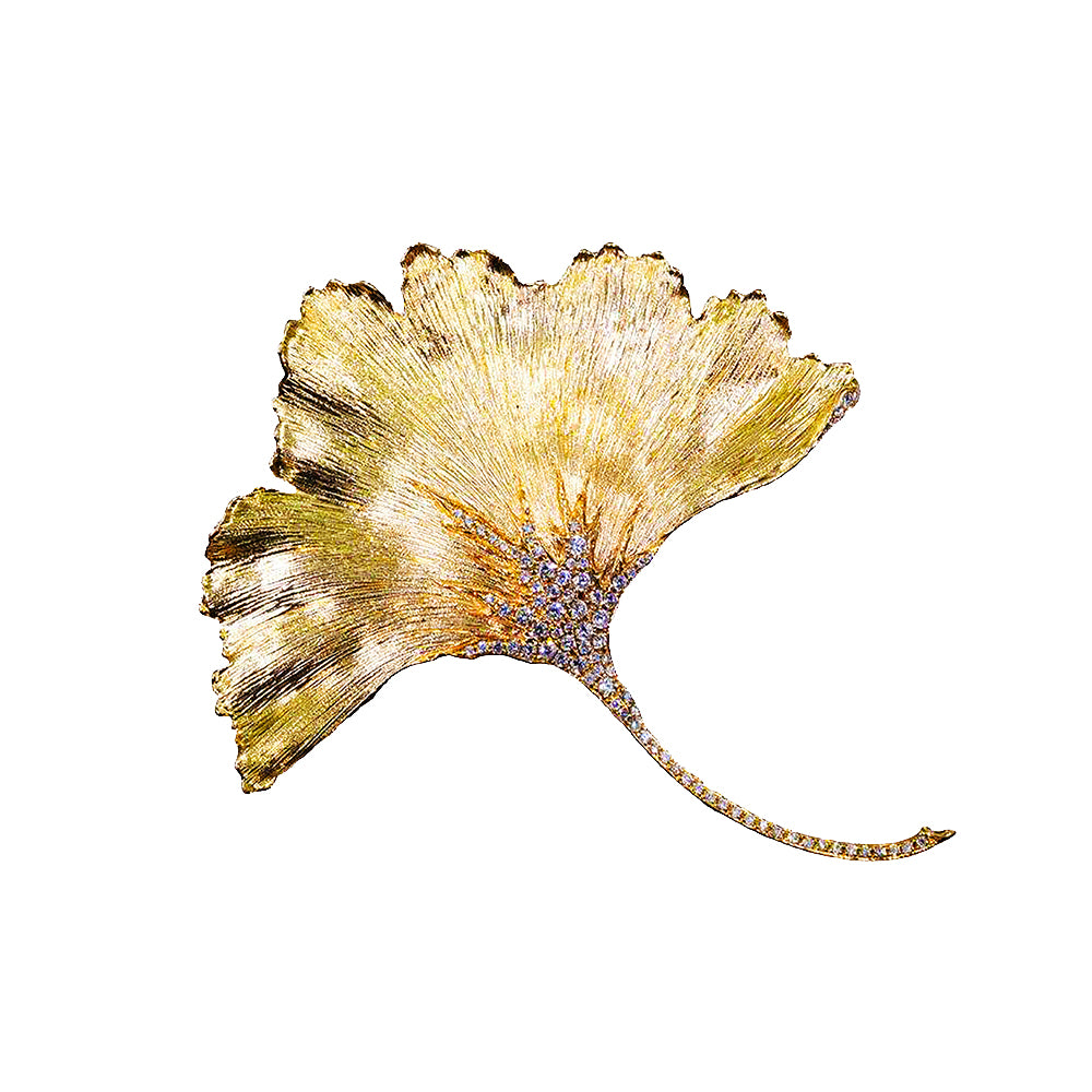 Ginkgo Biloba Brooch/Pendant