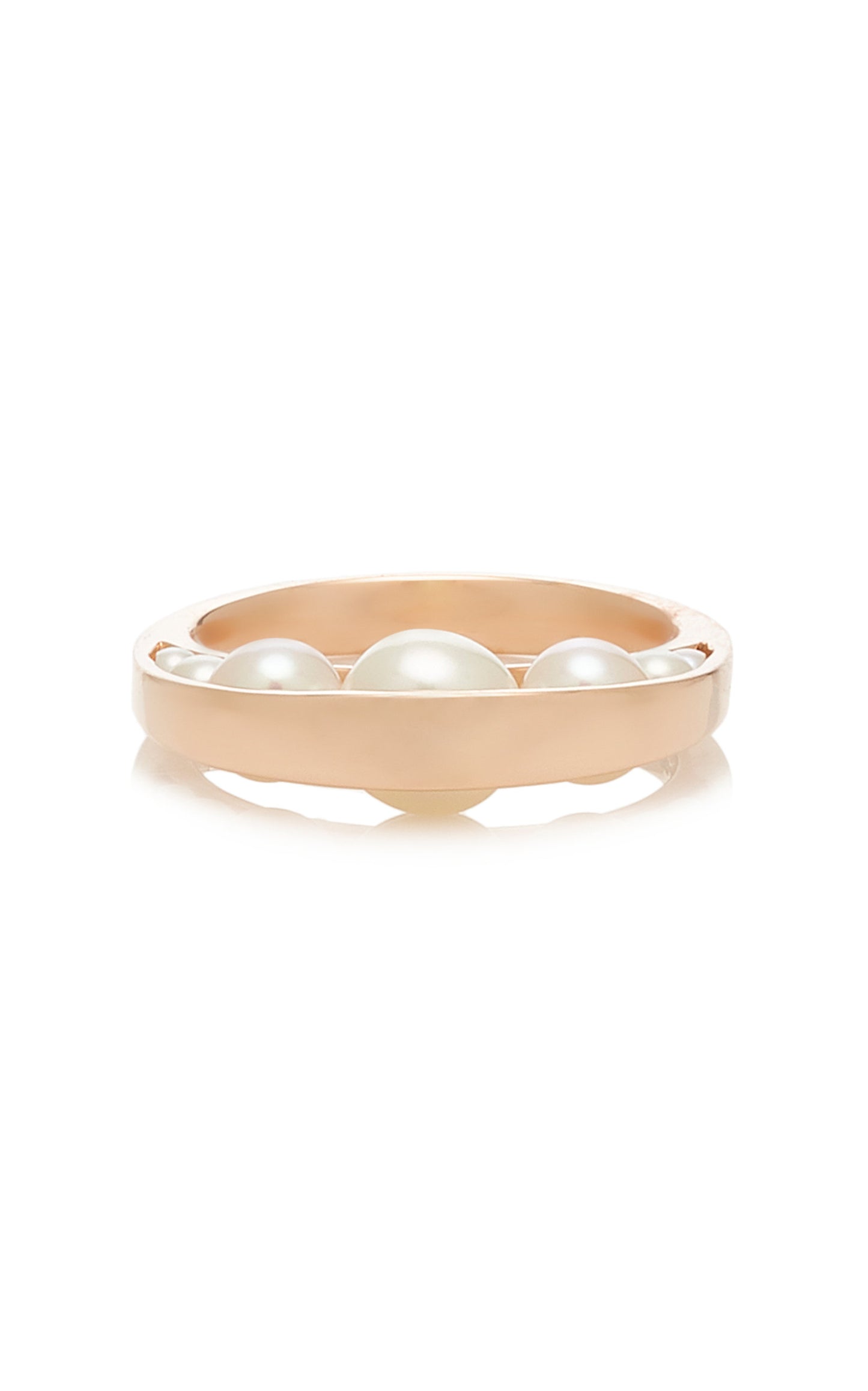 Crescent Pearl Ring