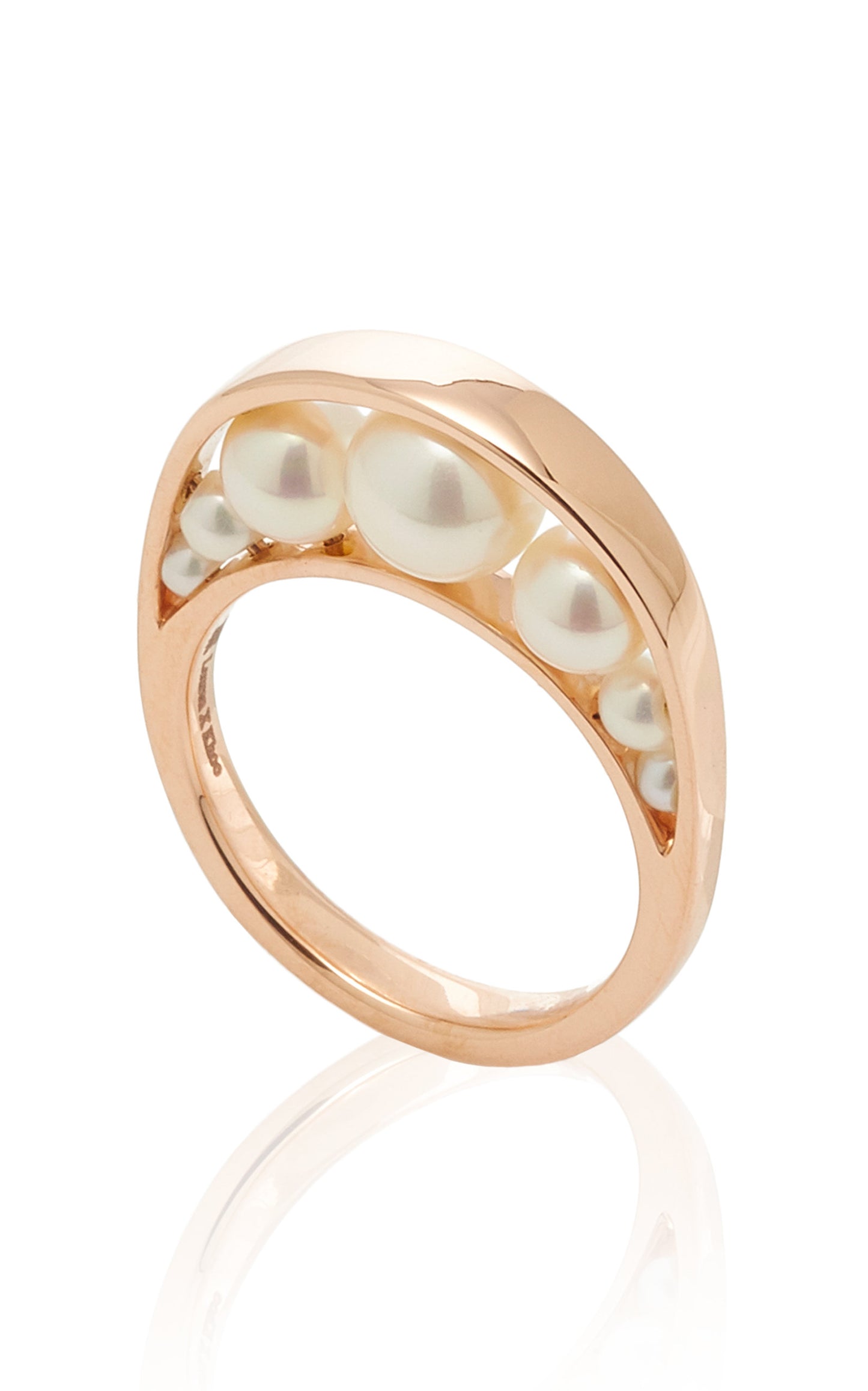 Crescent Pearl Ring