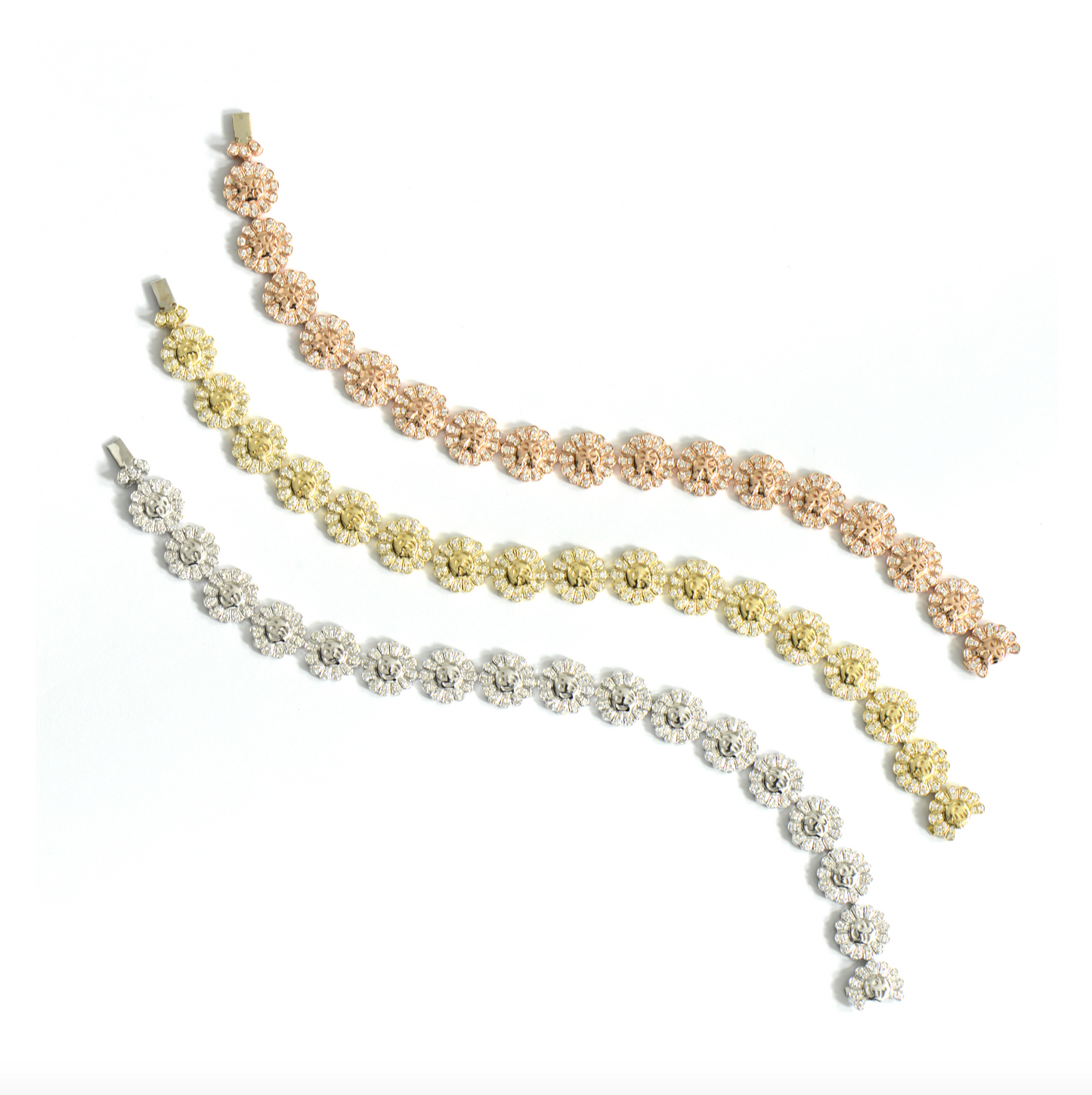 Fuming Face Flower Bracelet