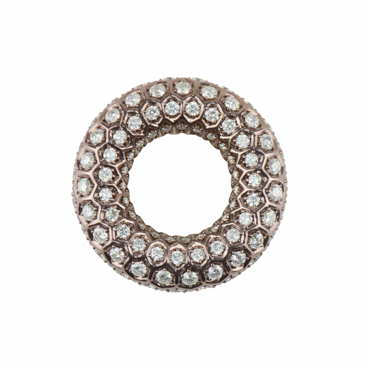 Floaty Honeycomb Diamond Ring