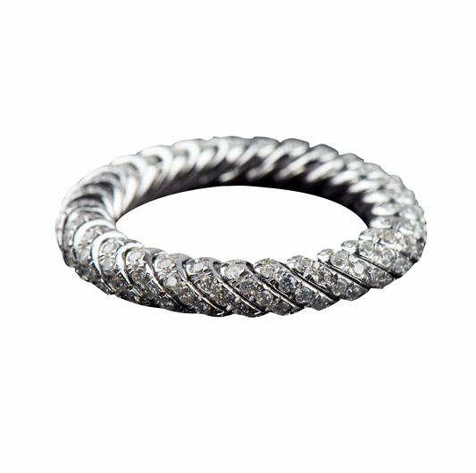 Backslash Flexible Diamond Ring