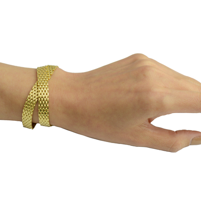 Double Wrap Gold Bracelet