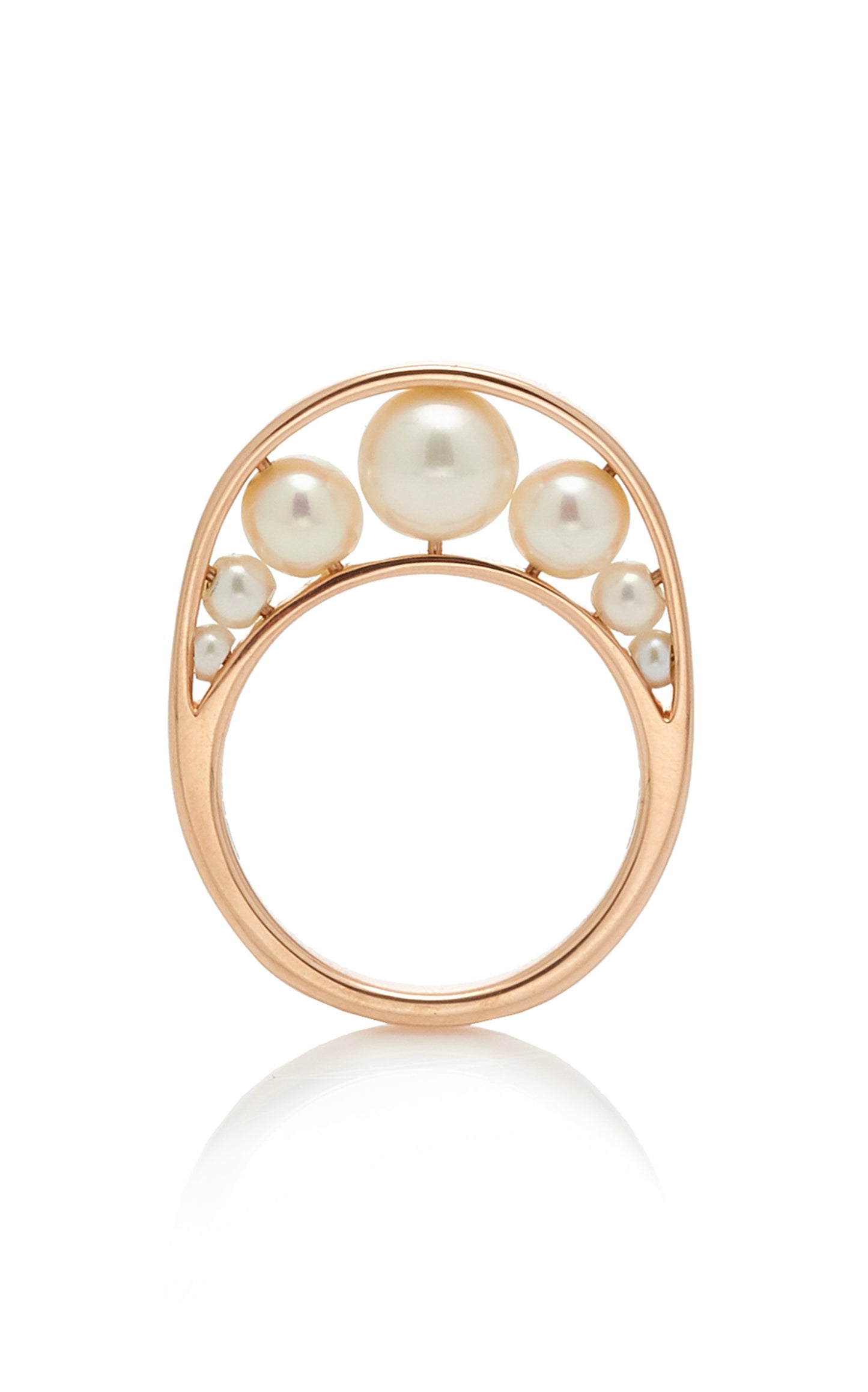Crescent Pearl Ring