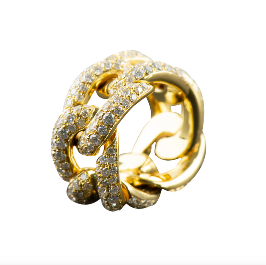 Link Diamond Ring