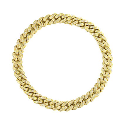 Straight Edge Cuban Link Necklace